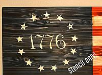 Colonial Stars 1776, 11"x11"
