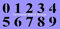 2 Inch Number Set Stencil