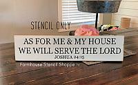 As For Me And My House We Will Serve The Lord 24"x5.5"