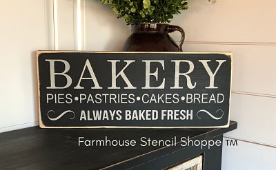 BAKERY - Pies, Pastries... 18"x7"