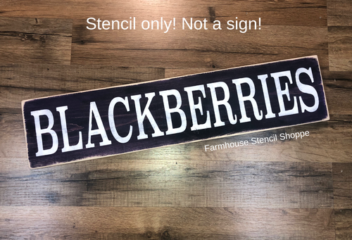 Blackberries - 24"x5"