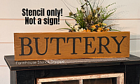 Buttery Stencil - 24"x5"