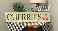 Cherries Stencil - 24"x5"