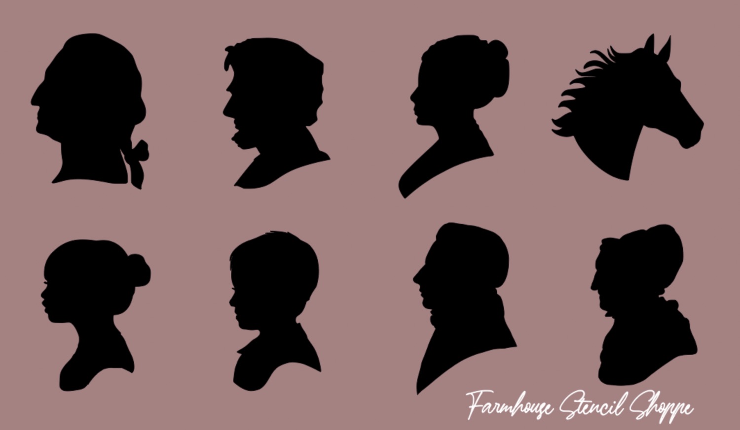 Colonial Graphic Stencil Set