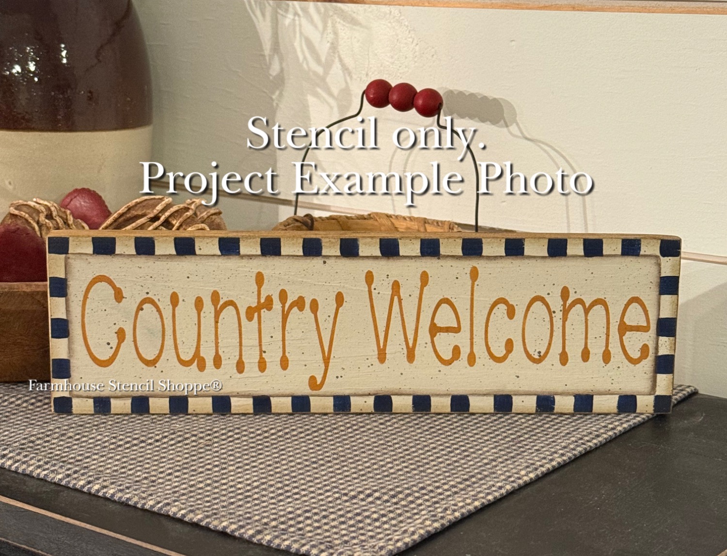 Country Welcome - 12"x3.5"