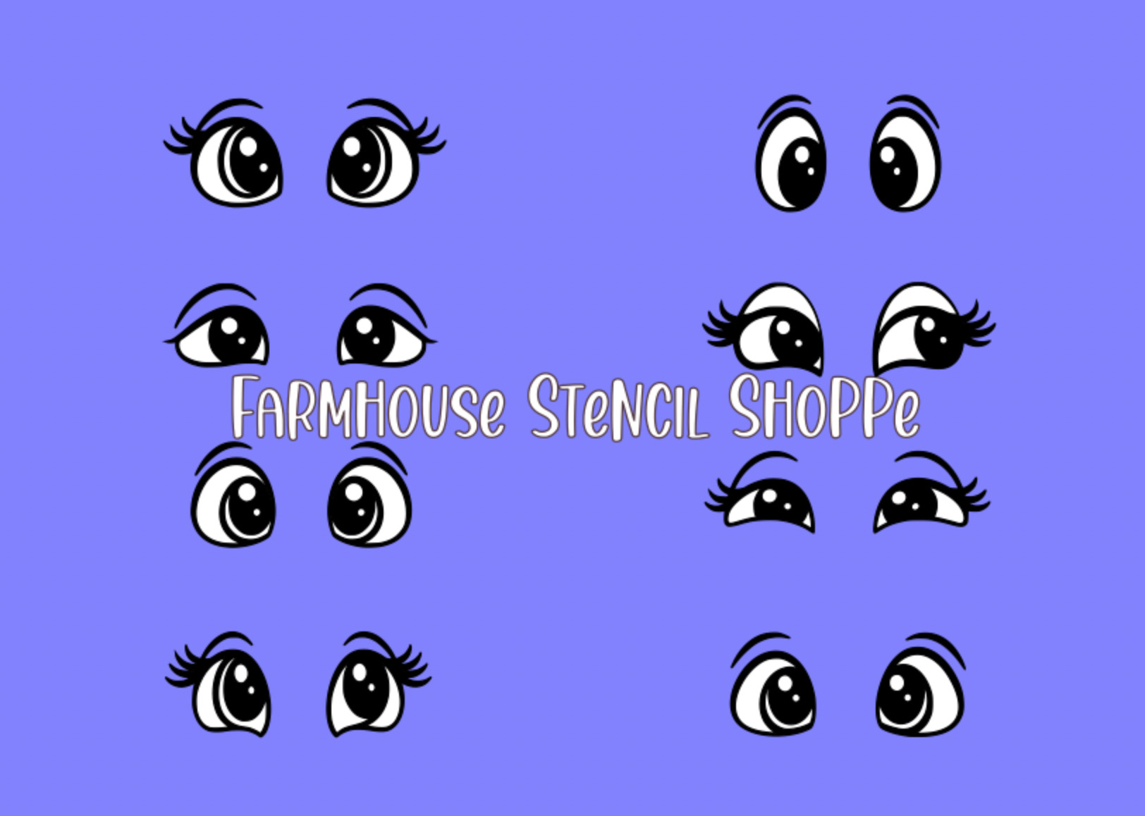 Eye Set 3 - Overlay Stencil Set