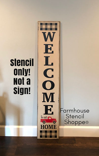 Welcome to our home with Truck - 10"x60"