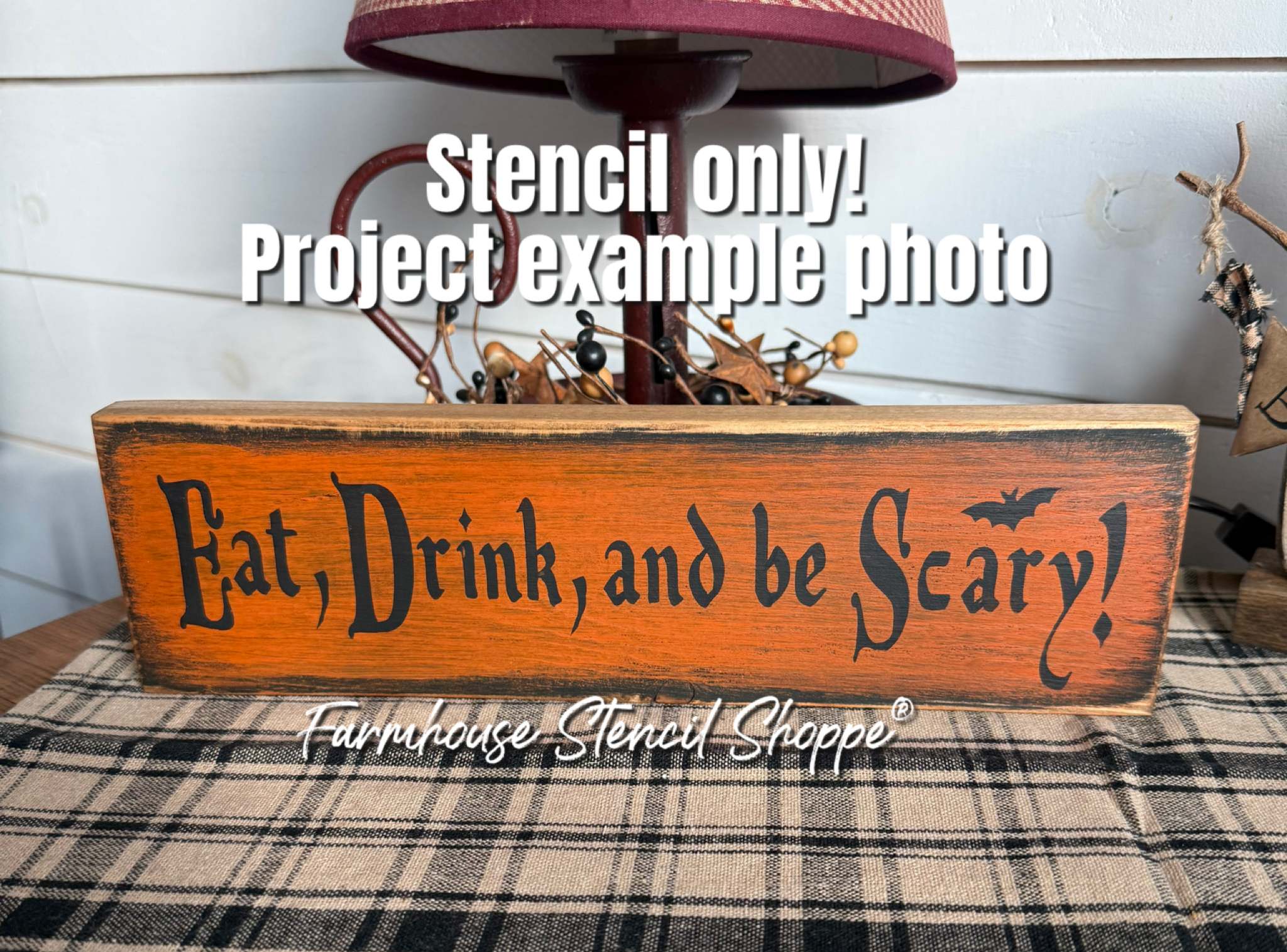 Eat Drink and Be Scary - 12"x3.5"