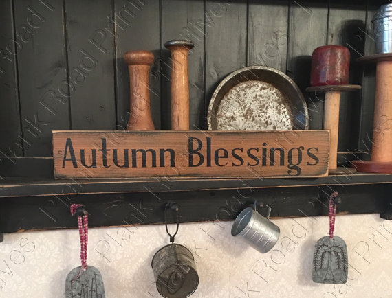 Autumn Blessings 20"x3.5"