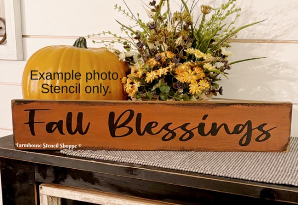 Fall Blessings - 20"x3.5"