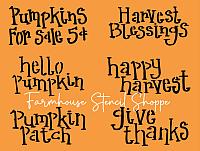 Handwritten Fall Set - Wonky Letters - 6 Designs on one sheet