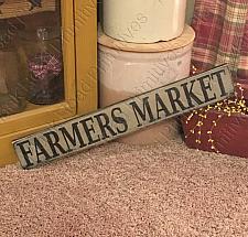 Farmers Market Stencil - 24"x3.5"