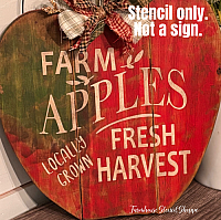 Apples Farm Fresh Harvest - 8"x8"