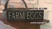 Farm Eggs  -12"x3.5"