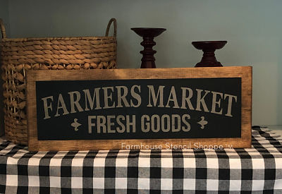 Farmers Market Fresh Goods 20"x5.5"