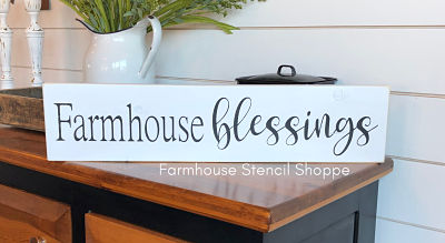 Farmhouse Blessings - 24" x 5"