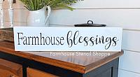Farmhouse Blessings - 24" x 5"