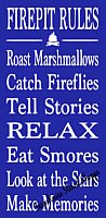FIREPIT Rules -11.5"x24"