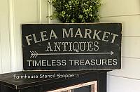Flea Market, Antiques - 24"x10"