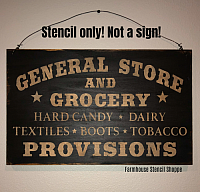 General Store and Grocery... 18"x11"