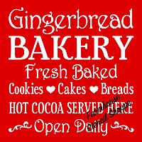 Gingerbread Bakery - 10"x10"