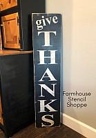 Give Thanks Large 3pc Stencil