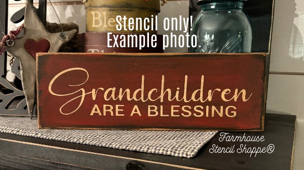 Grandchildren are a Blessing - 12"x3.5"