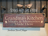 Grandma's Kitchen - 12"x3.5"