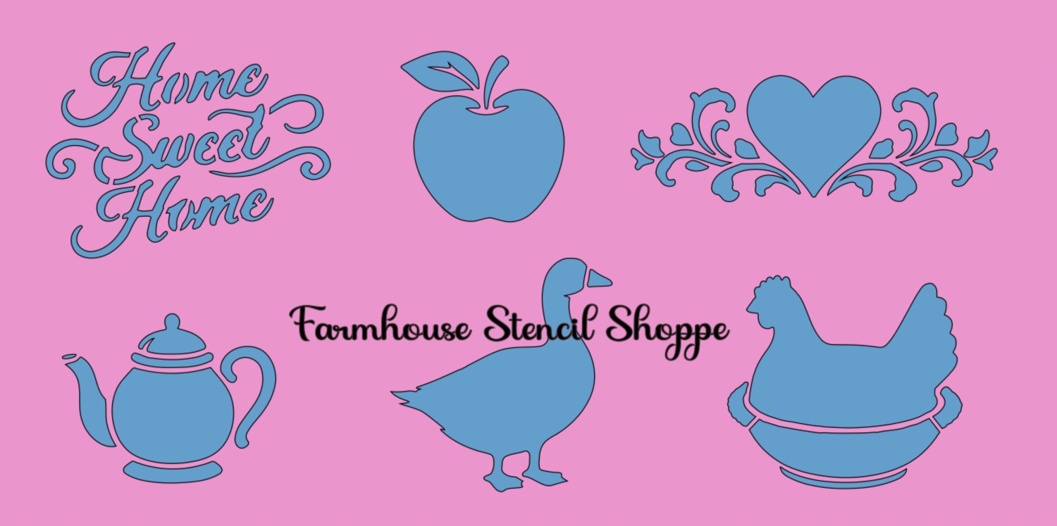 Granniecore Set of 6 Designs on one sheet