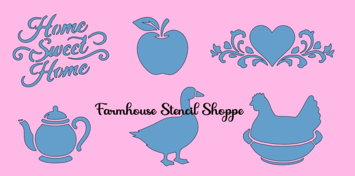 Granniecore Set of 6 Designs on one sheet