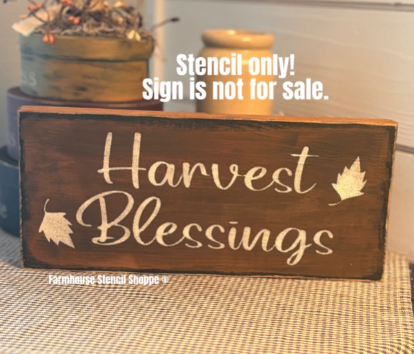 Harvest Blessings - 12"x5"