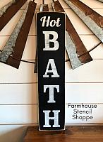 Hot Bath - Vertical - 5"x24"