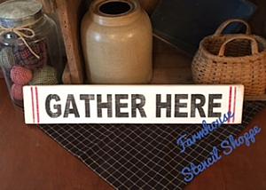 GATHER HERE GS - 20"x3.5"