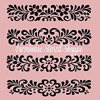 Lace Stencil Set of 4 Designs