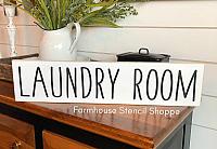 LAUNDRY ROOM - Skinny Letters - 24"x5.5"