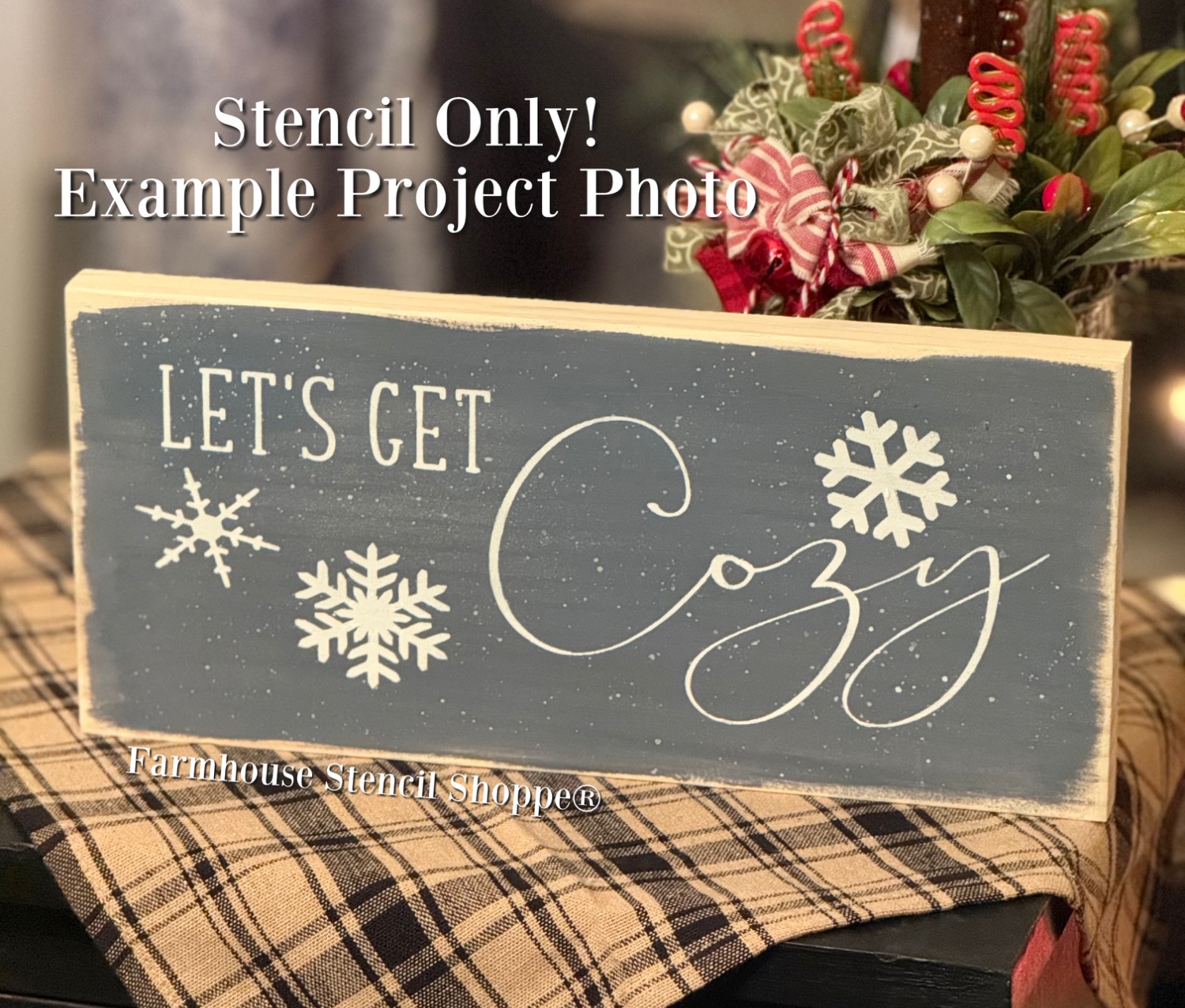 Let's Get Cozy - 12"x5"