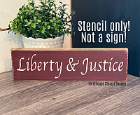 Liberty & Justice - 12"x3.5"