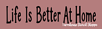Life Is Better At Home - 12"x3.5"