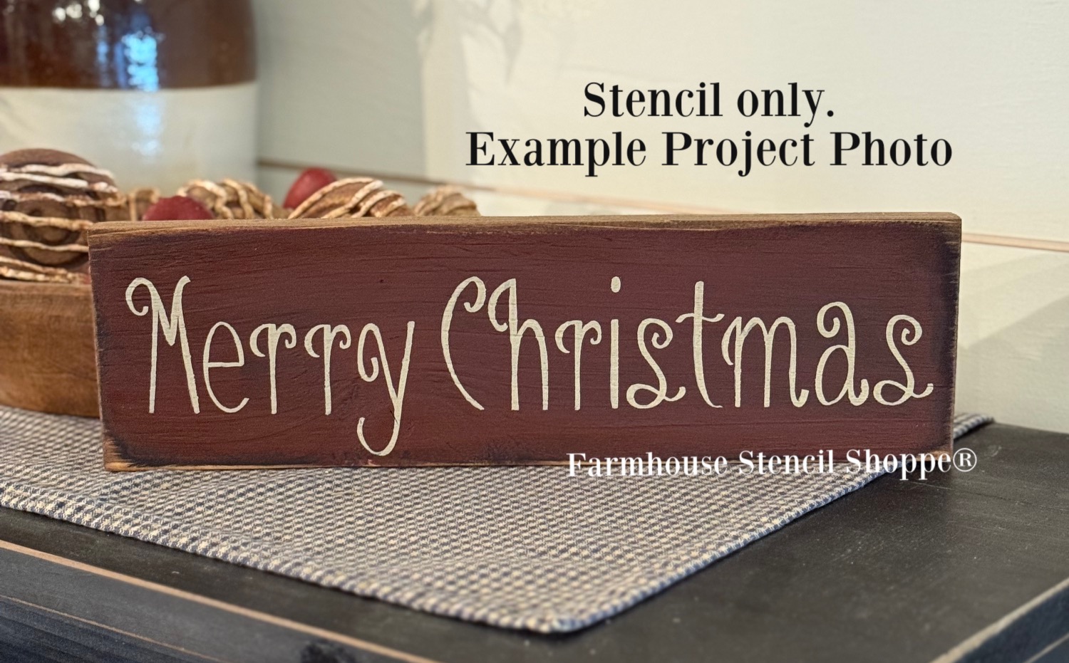 Merry Christmas 12"x3.5"