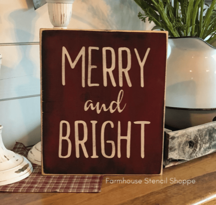 MERRY and BRIGHT 8"x10"