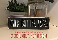 Milk Butter Eggs - 12"x3.5"