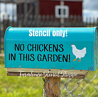 No Chickens In This Garden - 18"x5"
