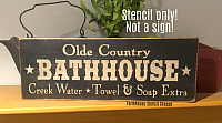 Olde Country Bathhouse - 20"x7"