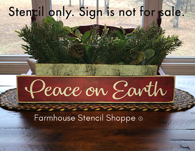 Peace on Earth 20"x3.5"