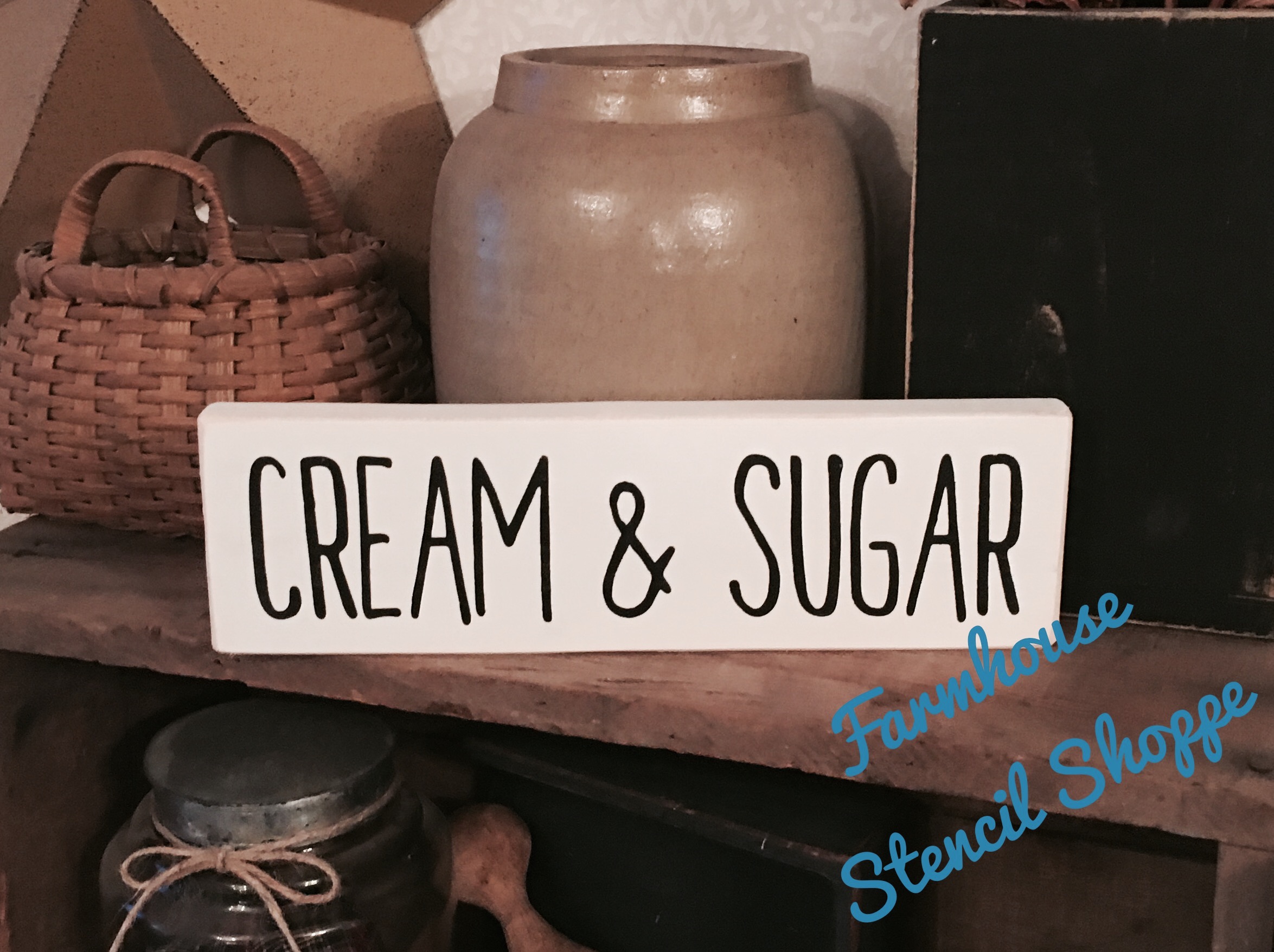 CREAM & SUGAR 12"x3.5"