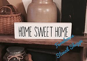 HOME SWEET HOME 12"x3.5"