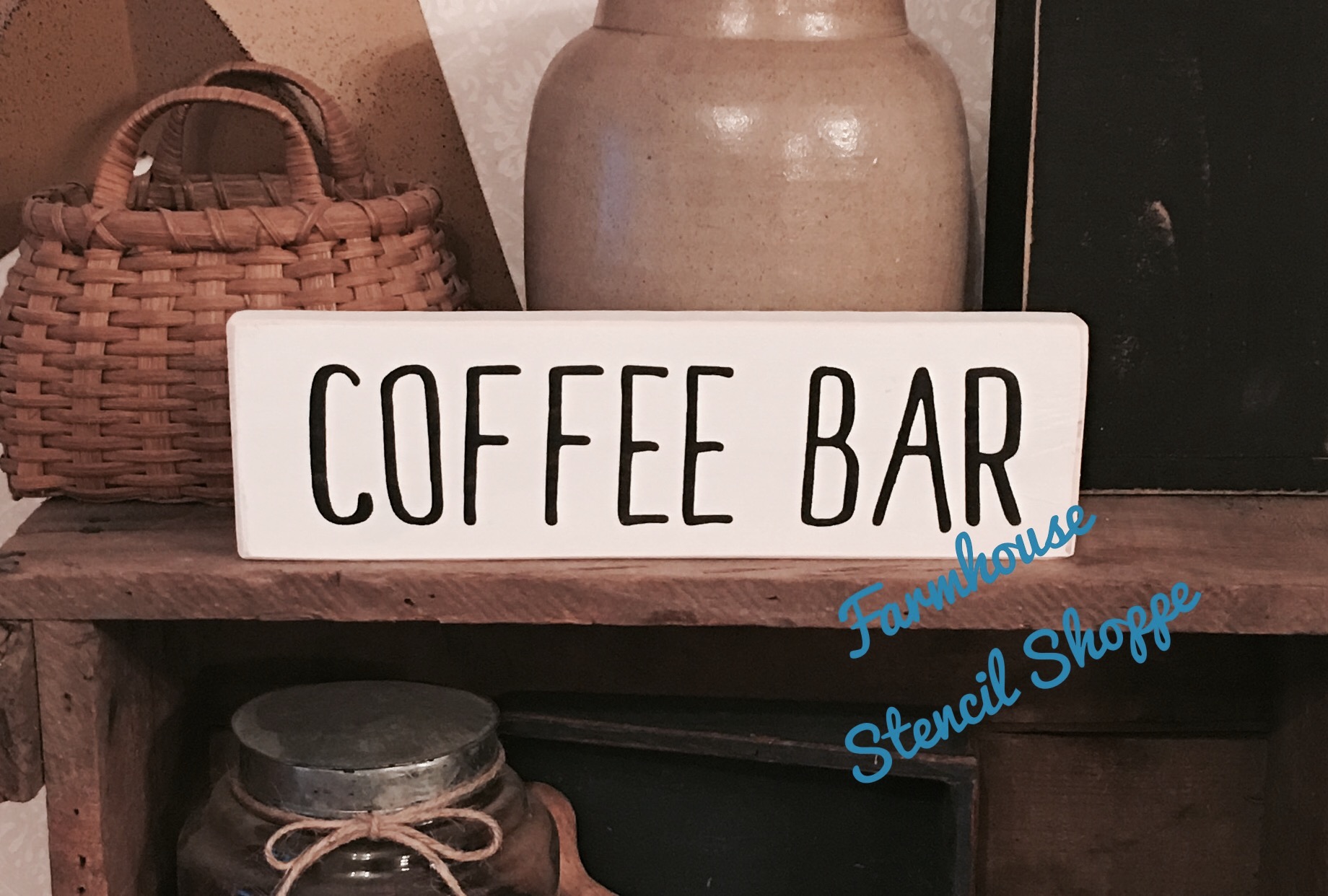 COFFEE BAR - 12"x3.5"