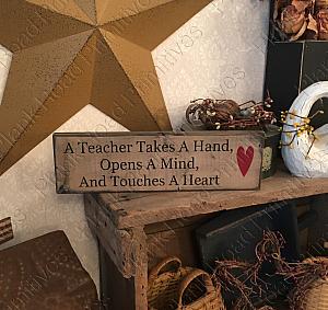A Teacher Take A Hand...Stencil