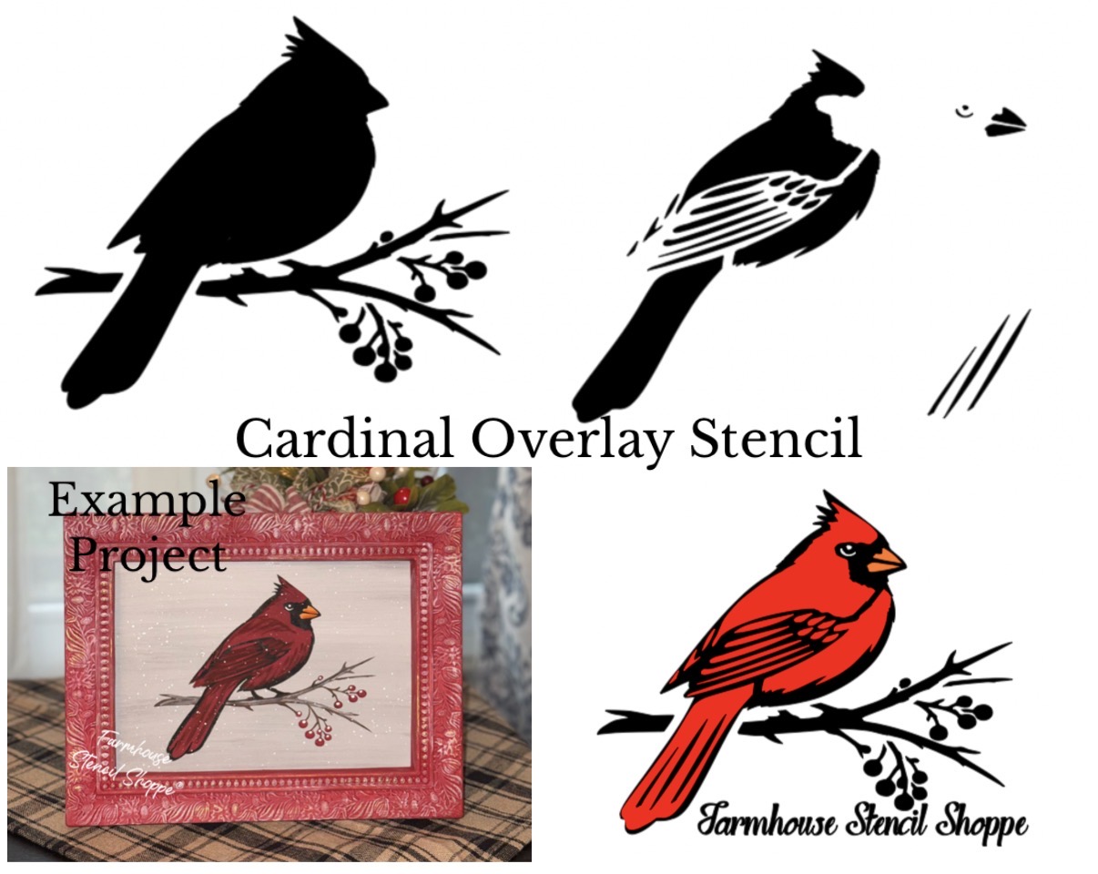 Cardinal Overlay Stencil - 5"x7"