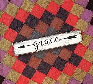Grace Arrow Stencil - 18"x4"